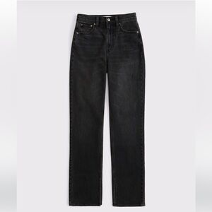 Abercrombie & Fitch Black the 90s Straight ultra high rise Jeans